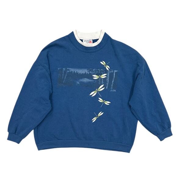 90s Blue Firefly Graphic Jumper - Picture 8 of 8